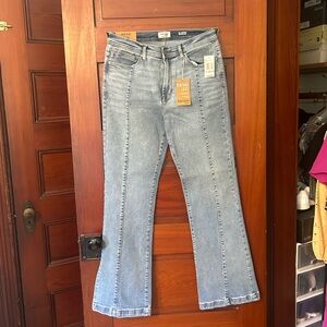 kensie high rise flare jeans